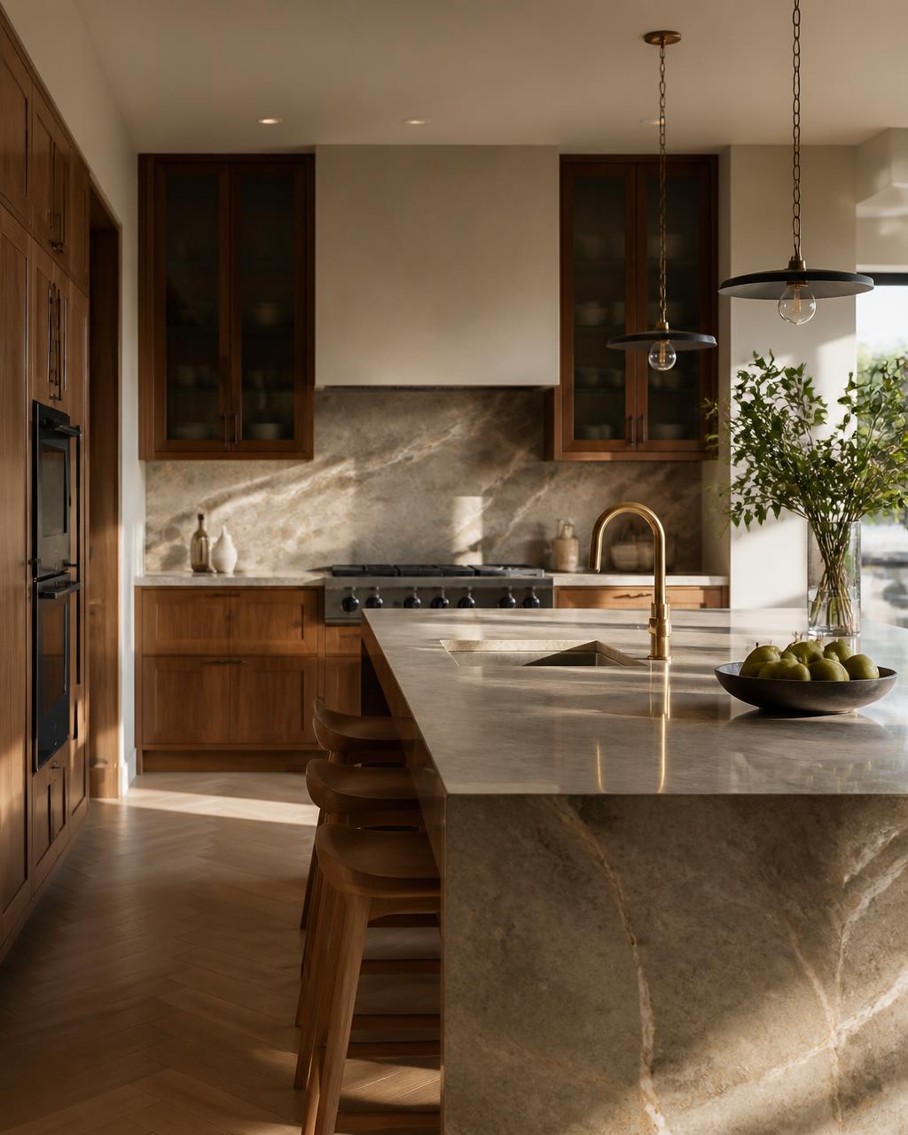 Luxury lakefront kitchen